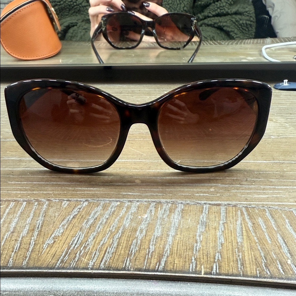 Tory Burch Brown Tortoise Sunglasses